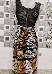 Stylish Animal Print Maxi Dress