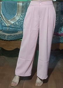 New Beautiful Pink Wide-Leg Pant