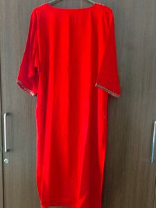 Xtra Love By Libas Bright Red Colour Kurti