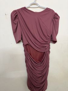 Stylish Ruched Cut-Out short Dress