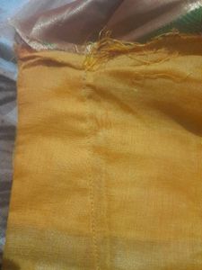 Elegant Orange and Green Saree