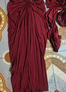 stylish draped skirt with sequence top 😍