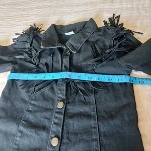 Denim Fringe Dress