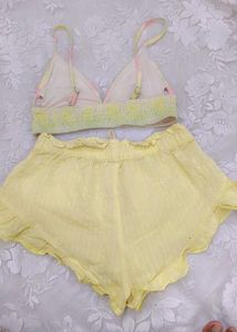 Tie-Dye Smocked Bikini Top