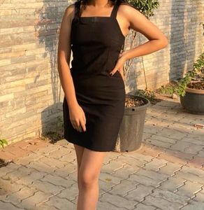 Sleek Black Mini Dress