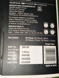 FURR Pimple Patch - 60 Hydrocolloid Patches