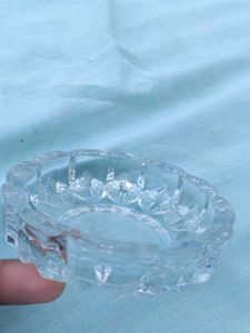 Vintage Crystal Trinket Dish