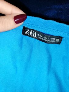 Vibrant Blue Interlock Short Sleeve T-Shirt