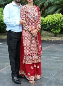 Elegant Maroon Embroidered Kurta Set
