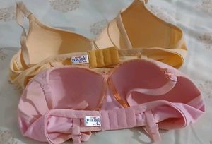 Set of 2 Padded T-Shirt Bras – Nude &amp; Pink