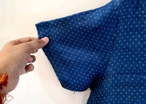 🥳 Aligent Blue Colour Blouse Front Open 🎉