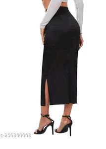 Classic Black Pencil Skirt