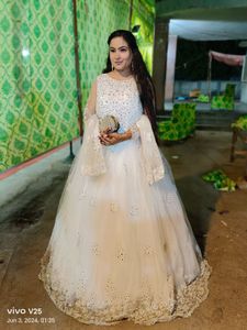 Stunning White Embellished Bridal Dress