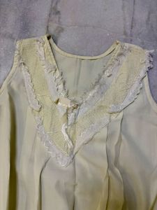 Vintage Lace Trimmed Nighty Dress