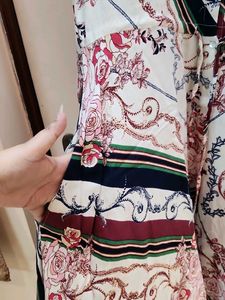 Vintage Floral Print Dress
