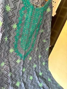 Pakistani stitched suit with embroidery
