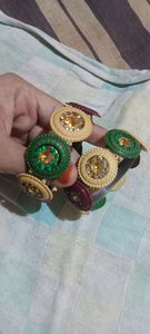 2 set of bangles n 7 pc set desiner wear
