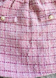 Pink Tweed Skirt,can be for women or kids also