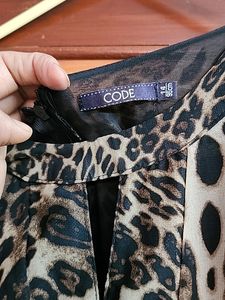 Tiger Print Branded Jumpsuit