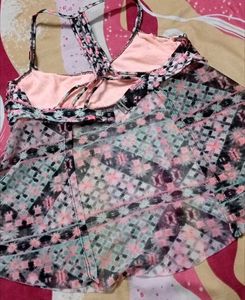 Floral Print Bikini Top