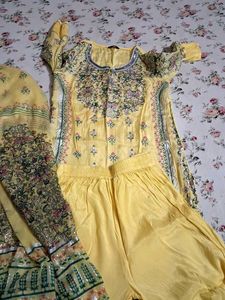 Aurelia Beautiful Yellow Kurta Set with Dupatta