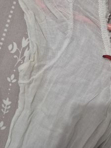 White sheer babydoll dress/top