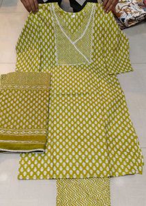 Malmal Cotton Kurti Set For Women