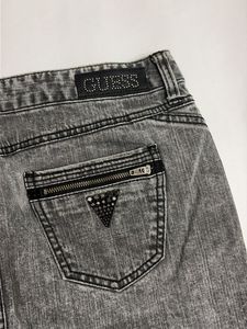 Embellished Rhinestone Guess Jeans Denim Mini
