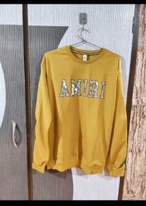 Amiri Yellow Sweatshirt