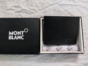 MONT BLANC LEATHER WALLET ( BLACK )