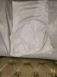 Sparkling Ruched One-Shoulder Top