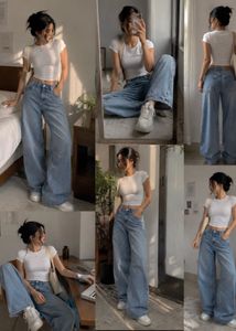 High Waisted Wide Leg Jeans