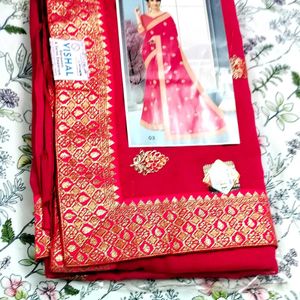 NEW PINK SAREE
