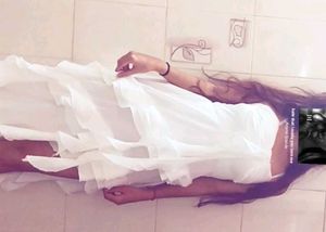 Chic White Ruffled Maxi Dress