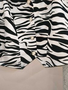 Zebra Print Vest Top