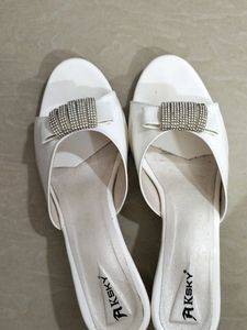 White Colour Heels In A Good Condition