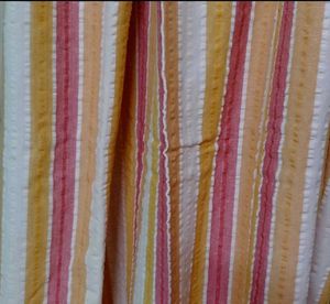 stripped curtains