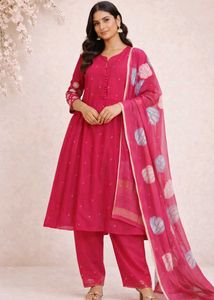 Beautiful Pink Kurta Set with Dupatta