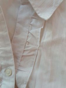 Classic Ruffled Button-Up Blouse