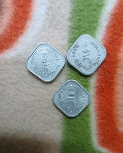 Five Ten &amp; Twenty Paise Commemorative Coins