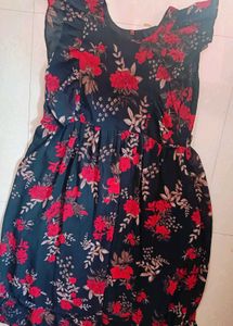Black And Red Gown