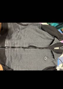 Unisex Smart Striped Zip-Up Hoodie Jacket