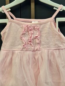 Cute Pink Baby Dress with Flower