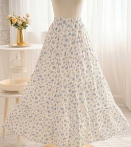 Boho Floral Tiered Maxi Skirts