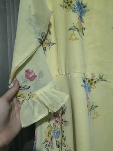Floral Yellow Maxi Dress