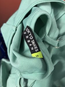 Mint Green Ruched Crop Top