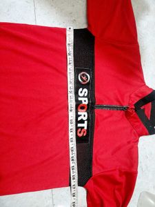Red Sports T-shirt And Pant Set