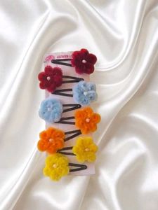 Cute handmade 24 hair clip set
