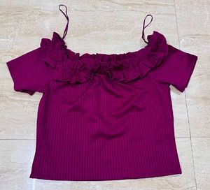 ✨Combo Offer: Chic Ruffle Crop Top + Pink Shorts