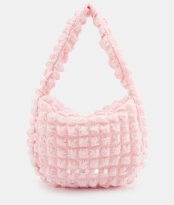 Cute Pink Textured Shoulder Bag